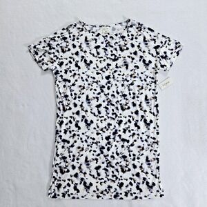 soma dress intimates size womens short sleeve XS lounge leopard ivory pocket‎